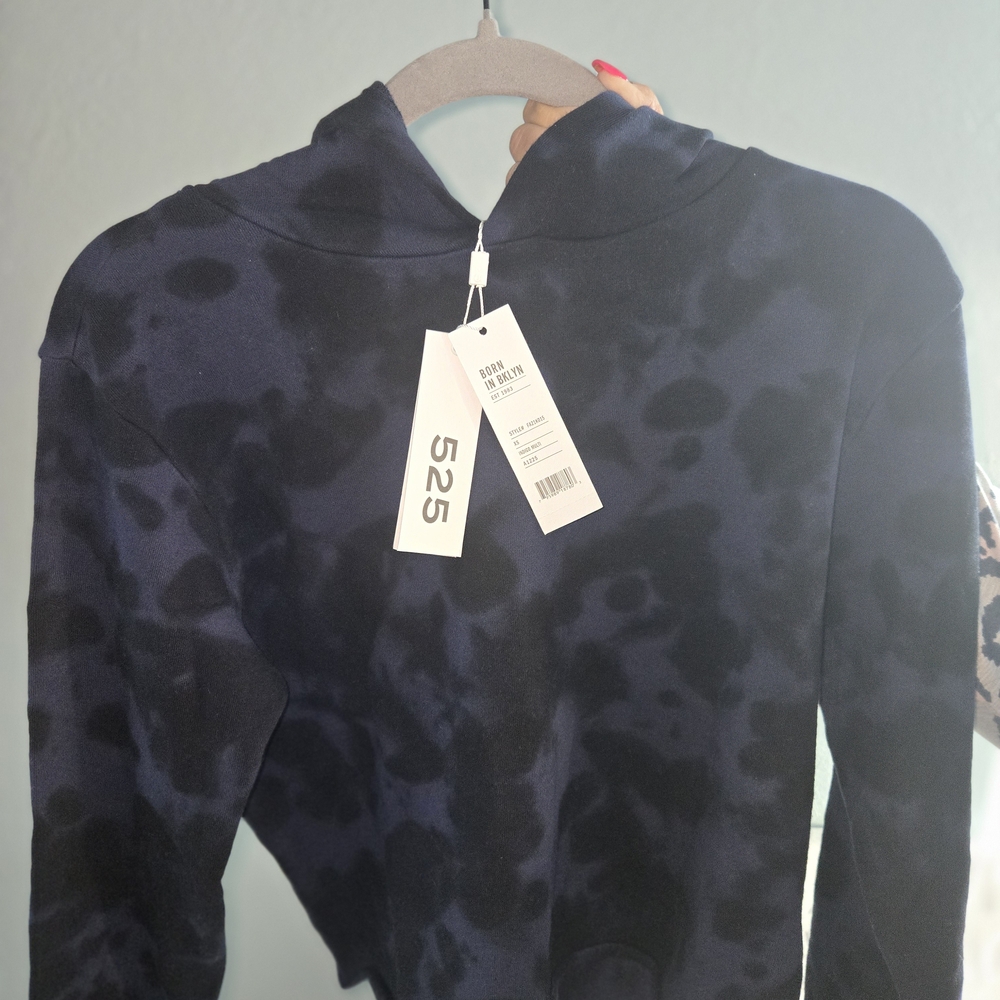 525 America Women's Navy Cowl Neck Sweater